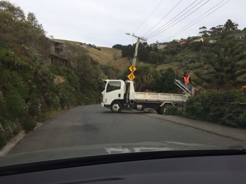The photograph attached to this roading/streets report