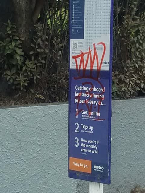 Graffiti, a report photo
