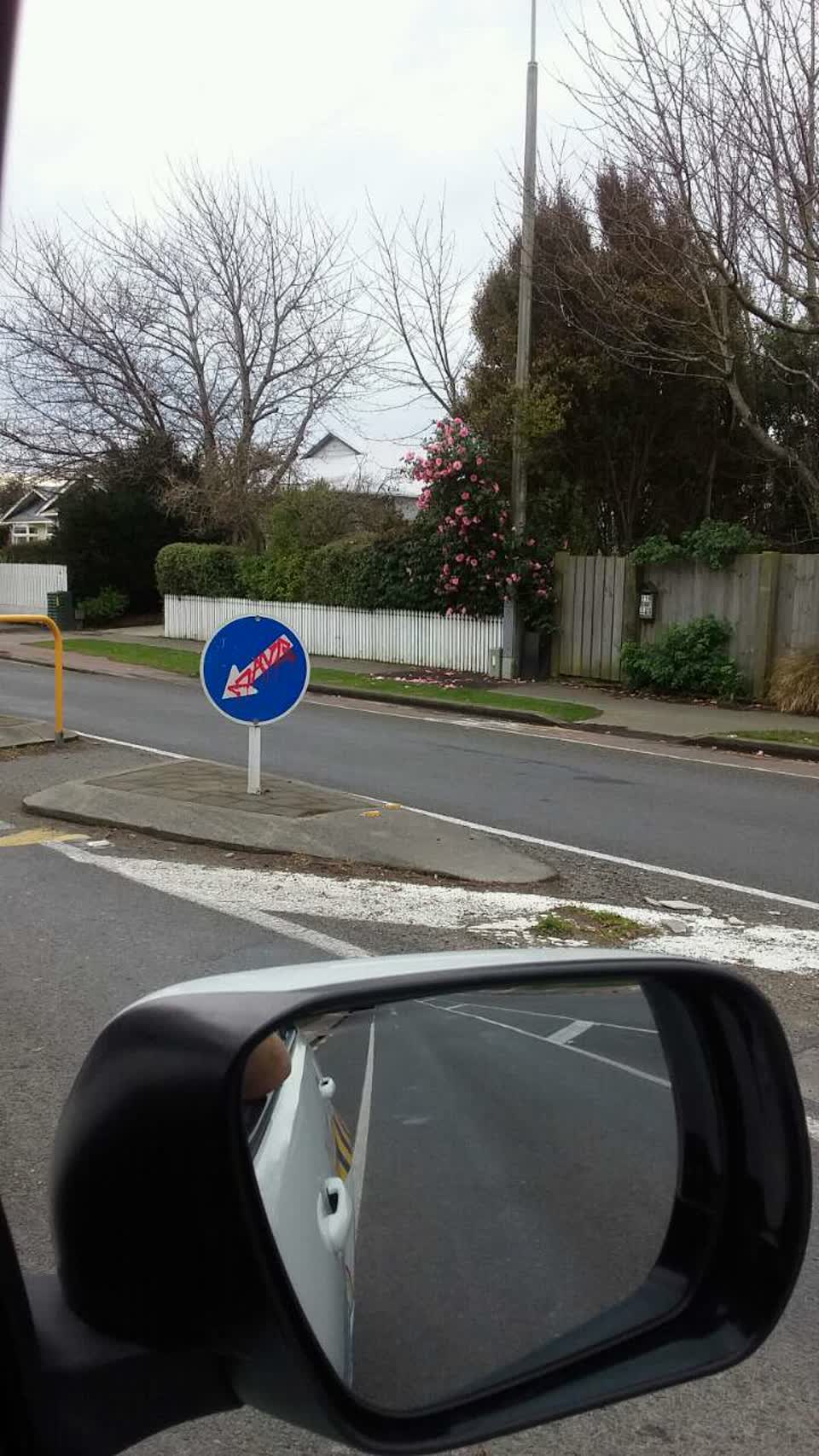 The photograph attached to this roading/streets report