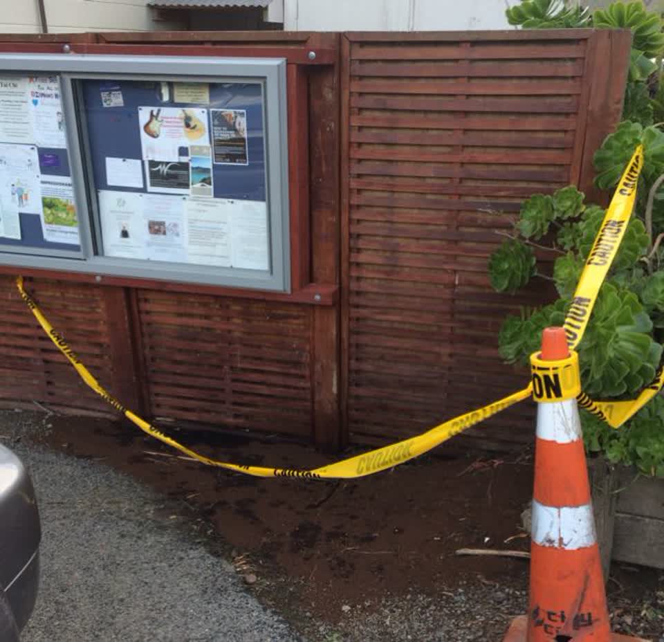 The photograph attached to this wastewater/stormwater report