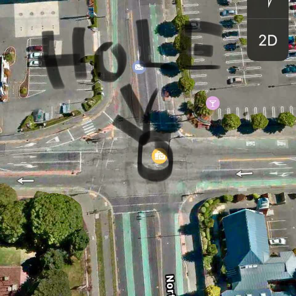 The photograph attached to this roading/streets report