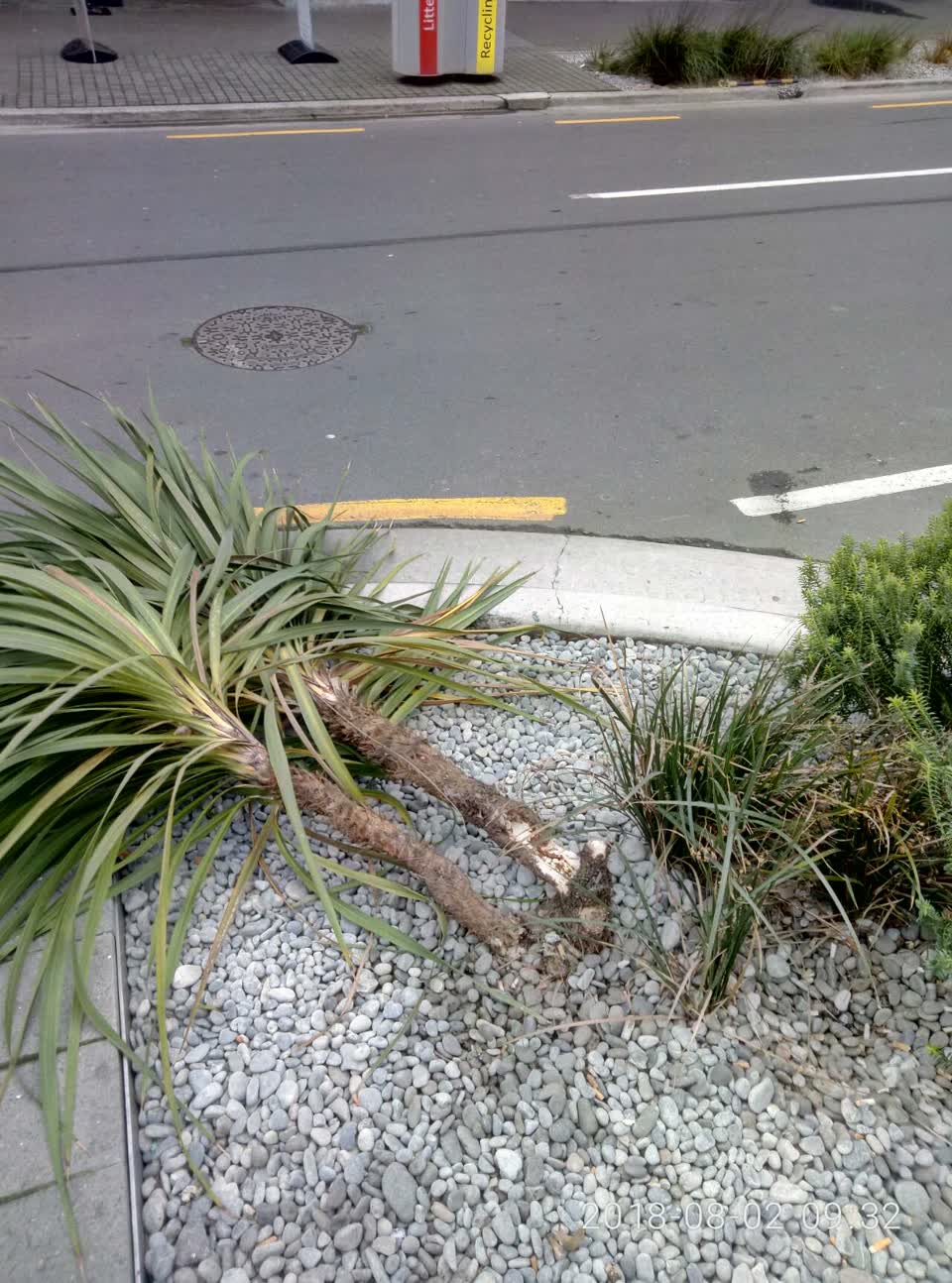The photograph attached to this roading/streets report
