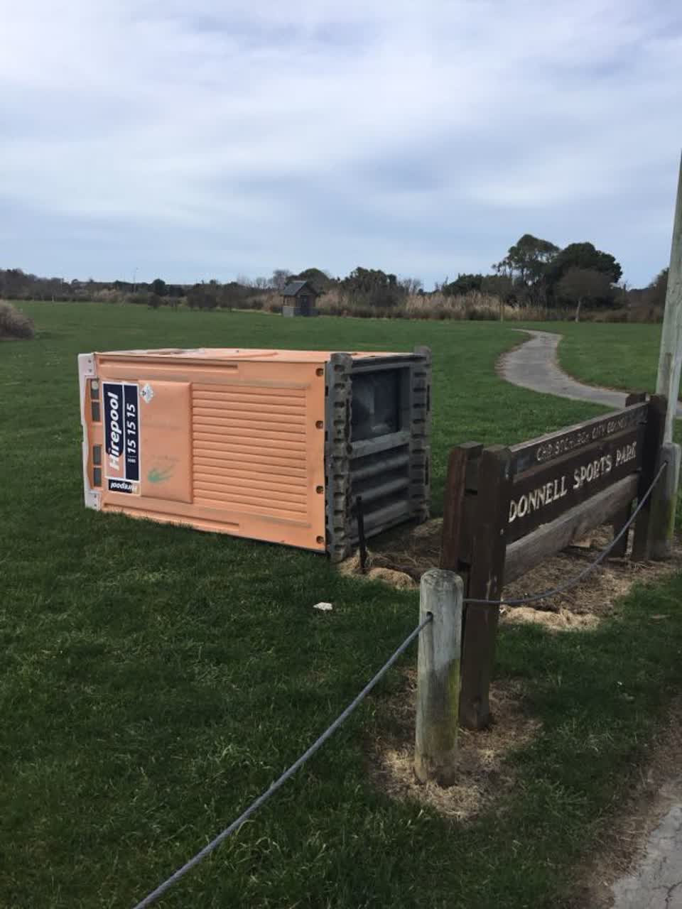 The photograph attached to this parks report