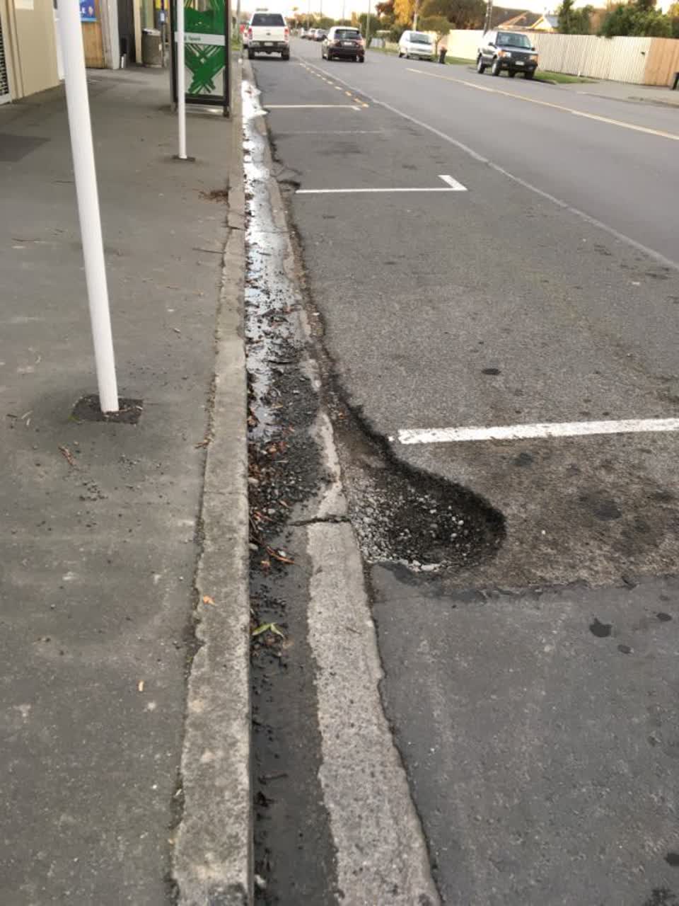 The photograph attached to this roading/streets report