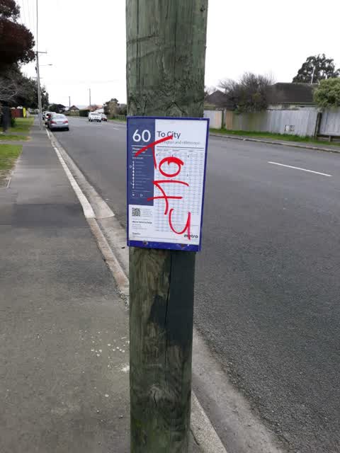 Graffiti, a report photo