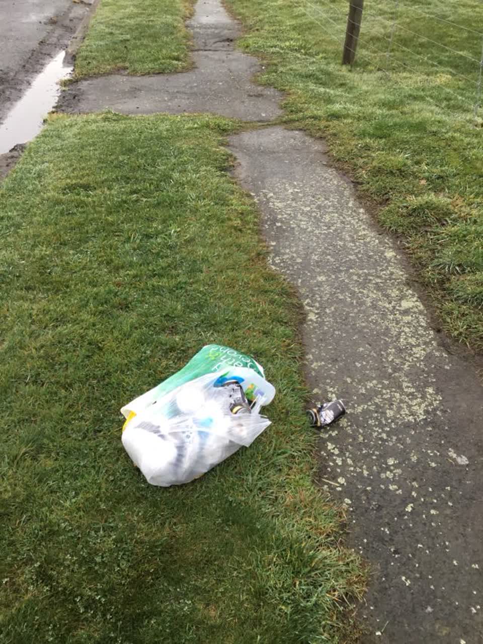 The photograph attached to this rubbish/recycling report