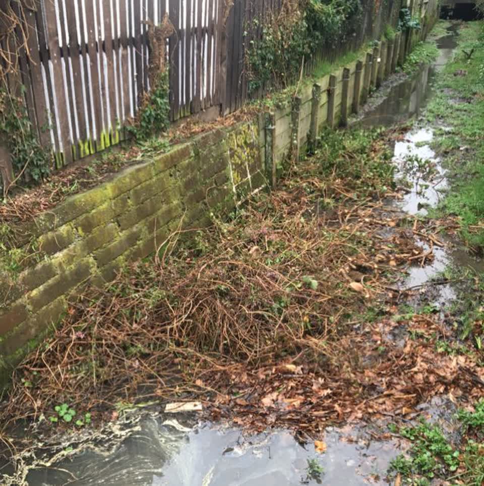 The photograph attached to this wastewater/stormwater report