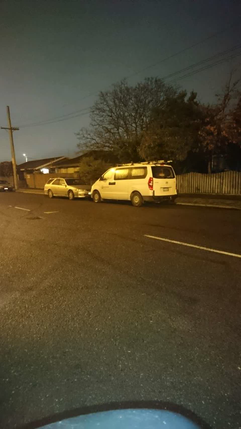 The photograph attached to this roading/streets report