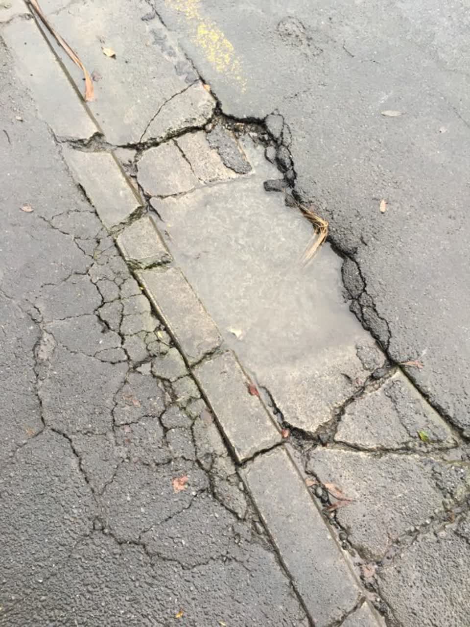 The photograph attached to this roading/streets report