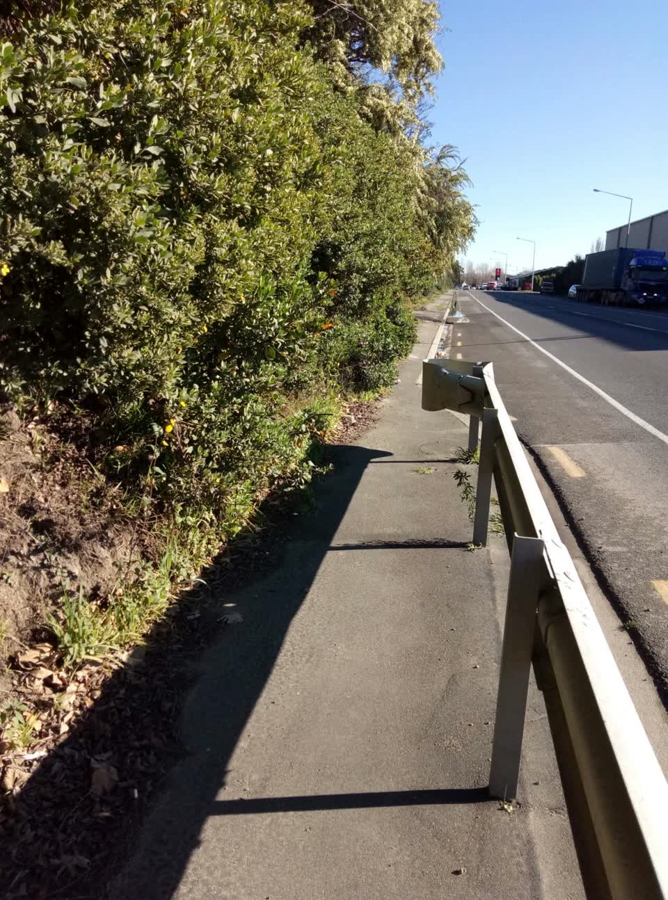 The photograph attached to this roading/streets report