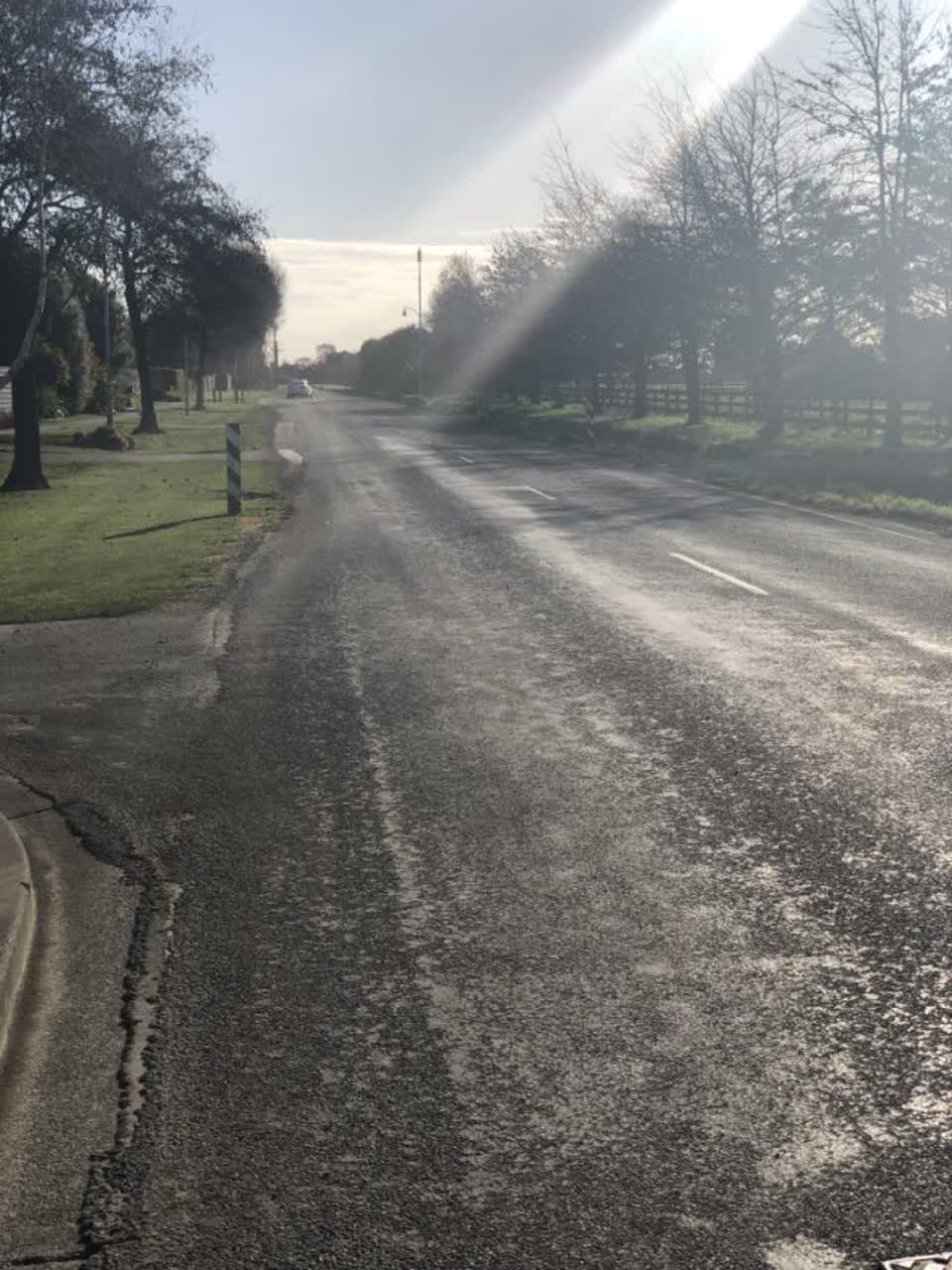 The photograph attached to this roading/streets report