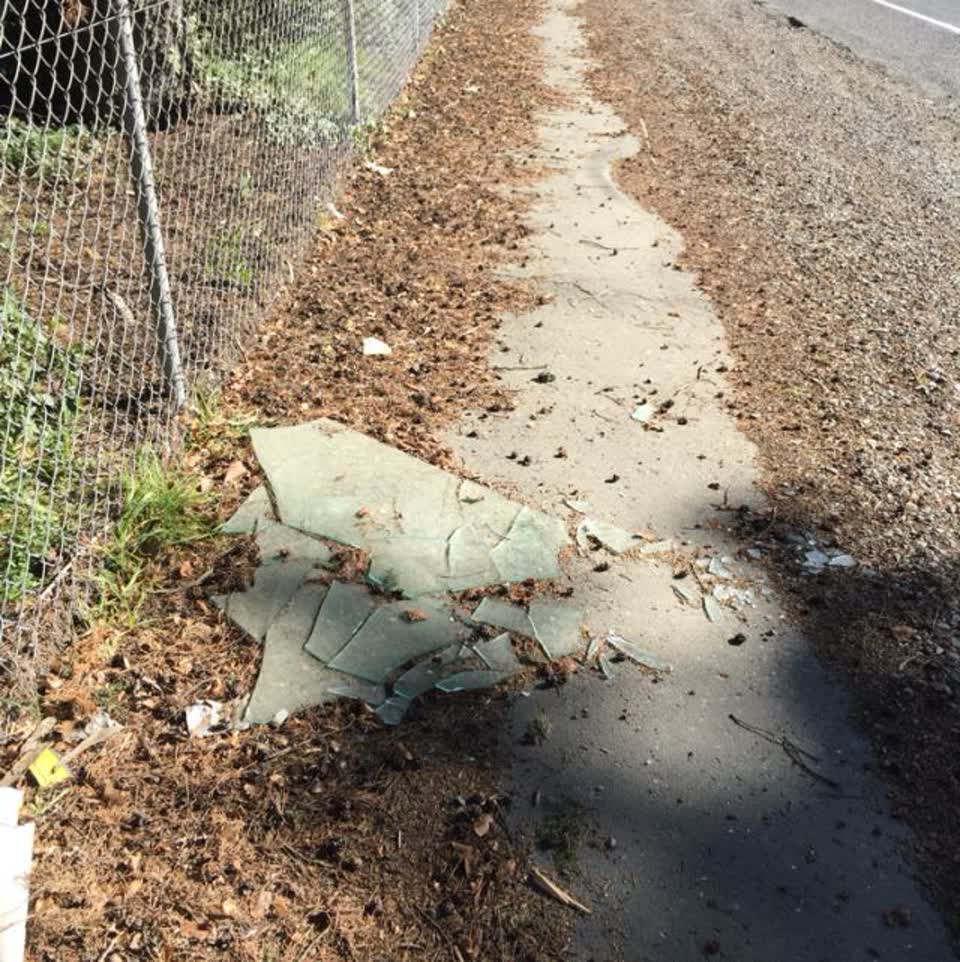 The photograph attached to this roading/streets report