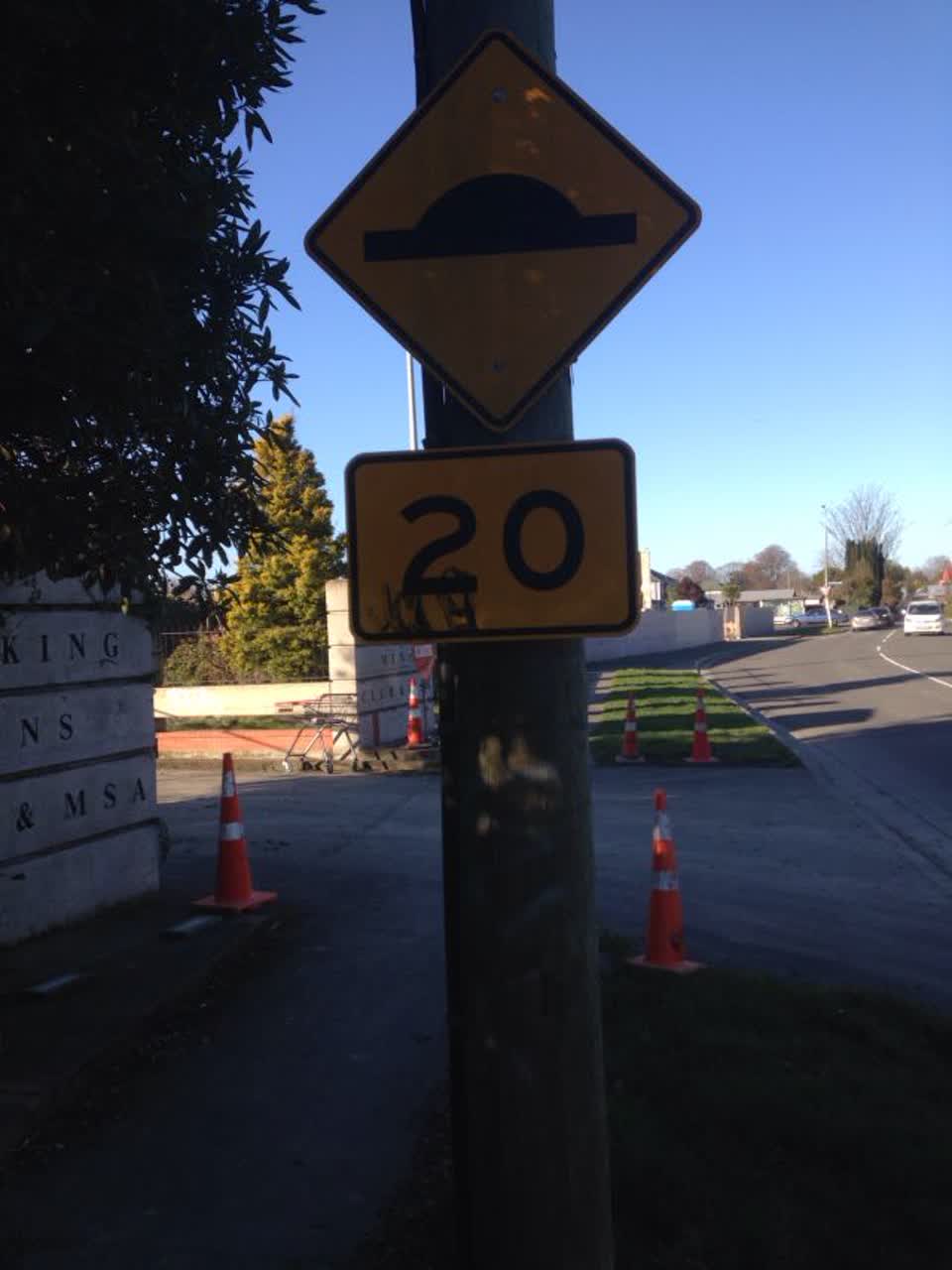 The photograph attached to this roading/streets report