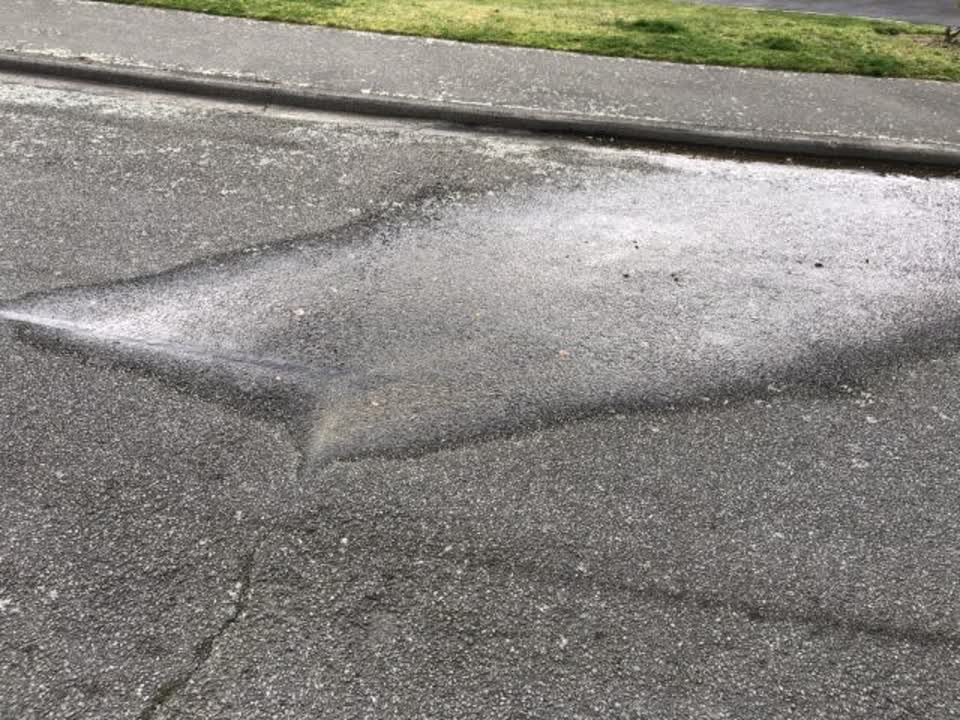 The photograph attached to this wastewater/stormwater report