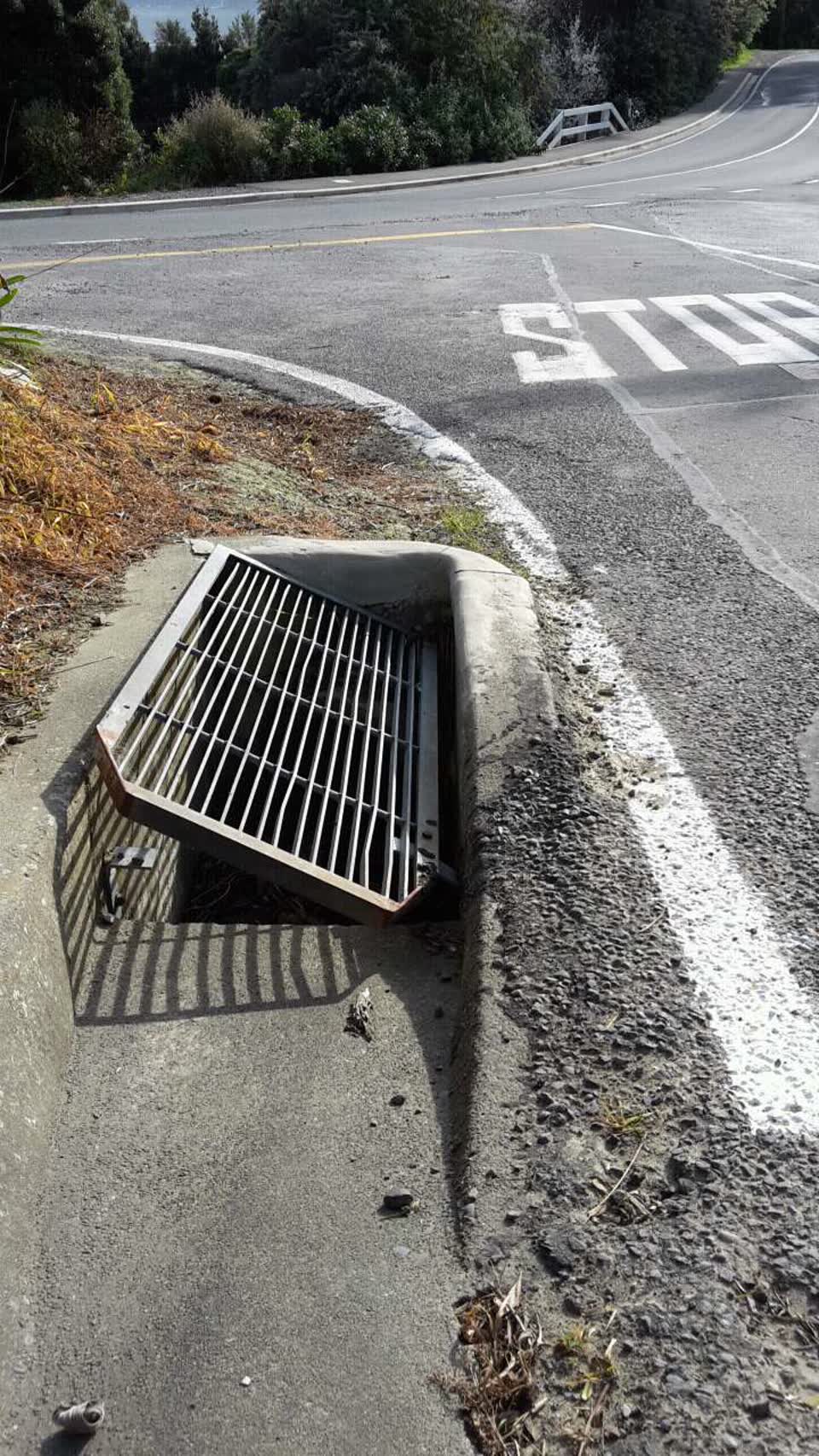 The photograph attached to this roading/streets report