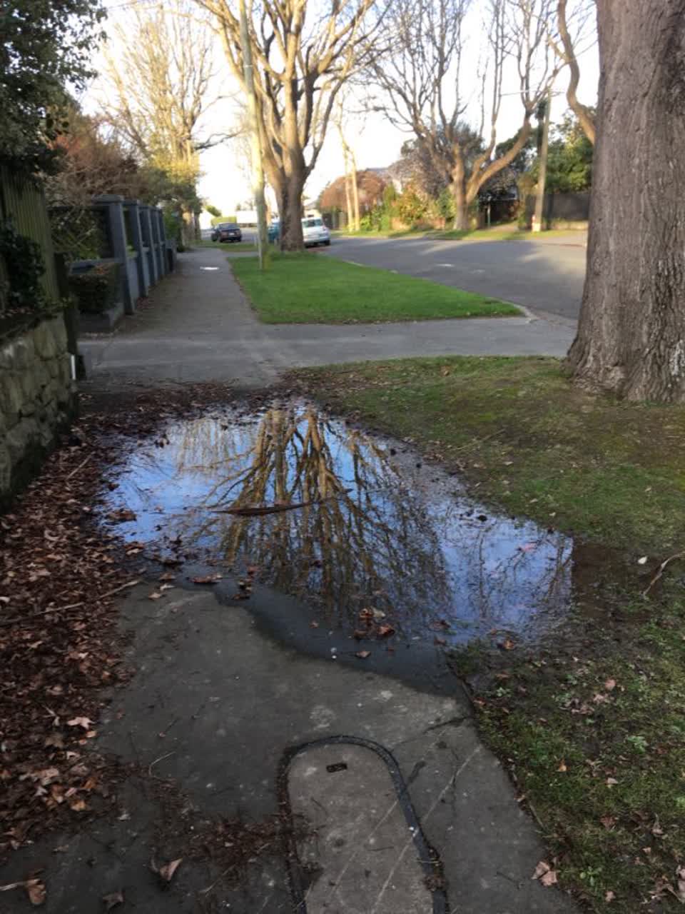 The photograph attached to this wastewater/stormwater report
