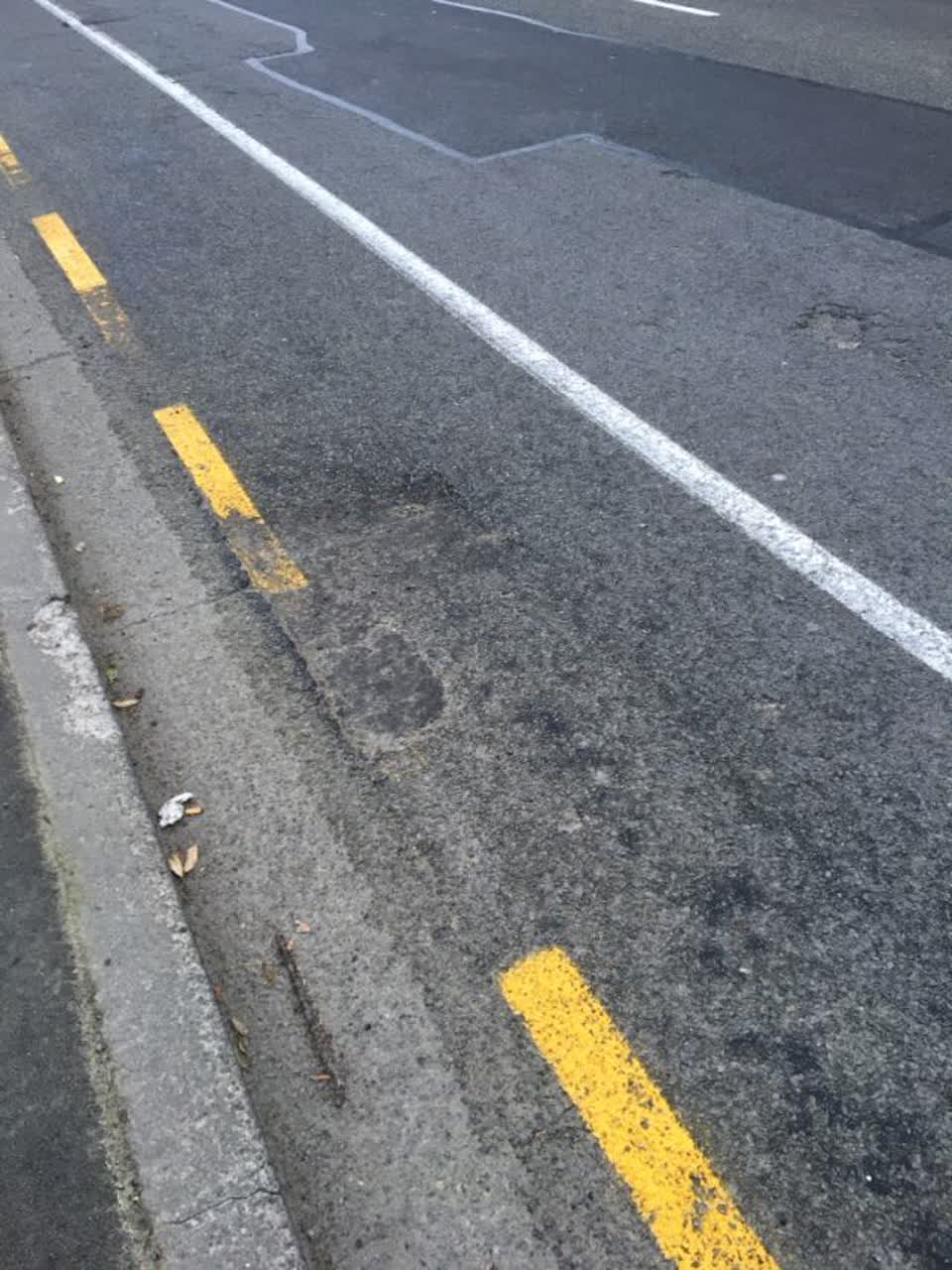 The photograph attached to this roading/streets report