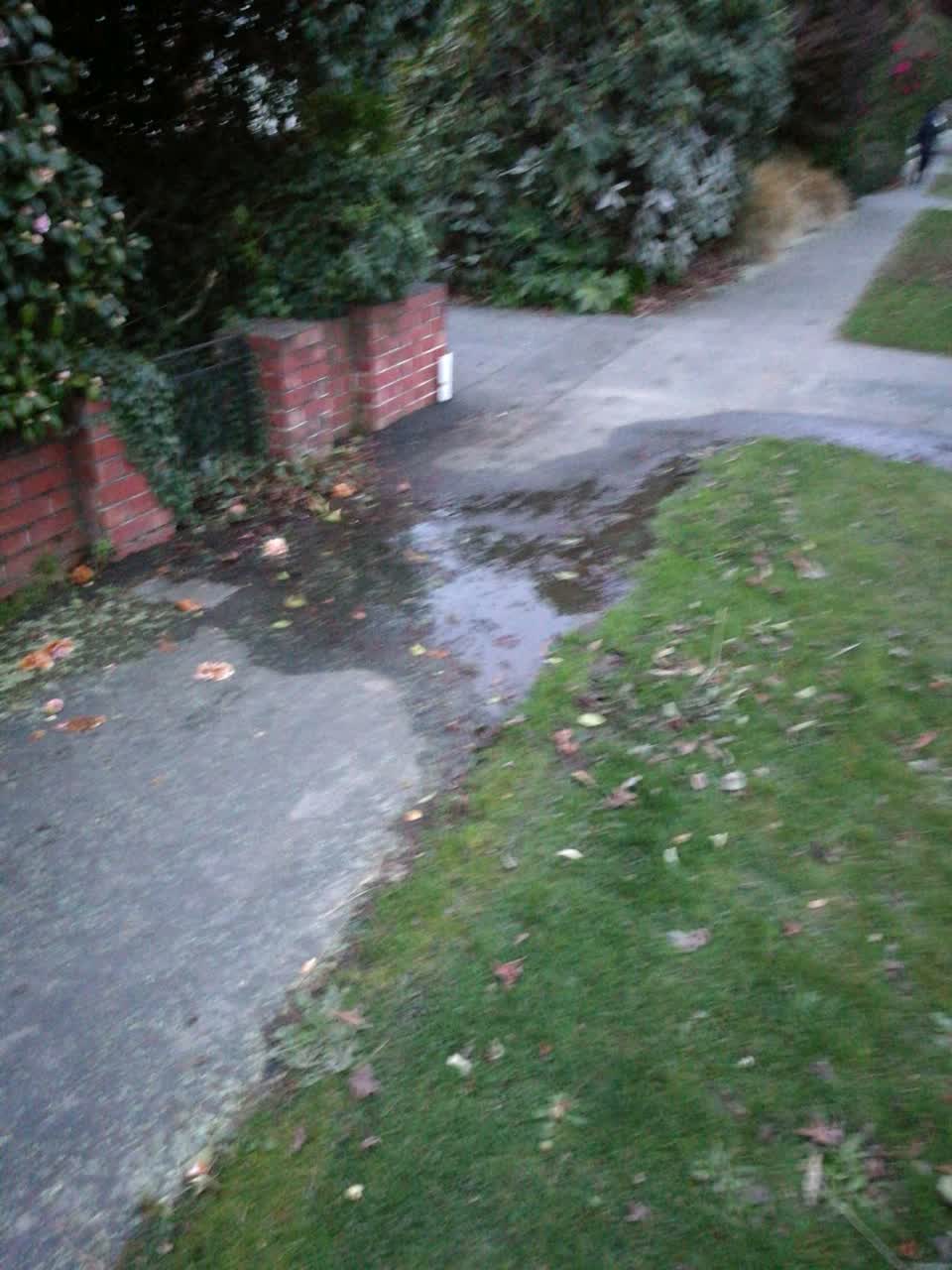 The photograph attached to this wastewater/stormwater report