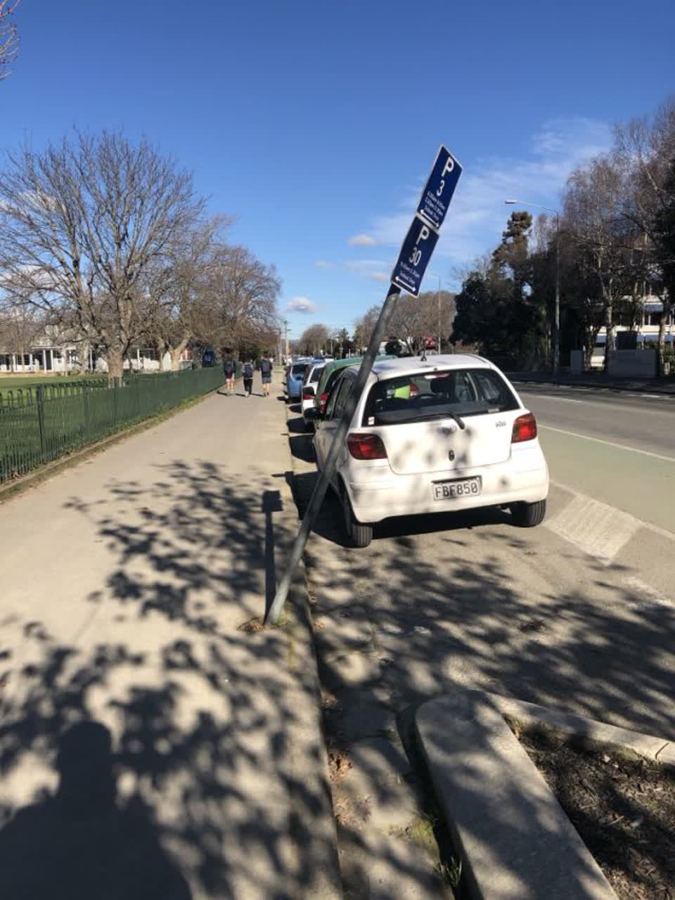 The photograph attached to this roading/streets report