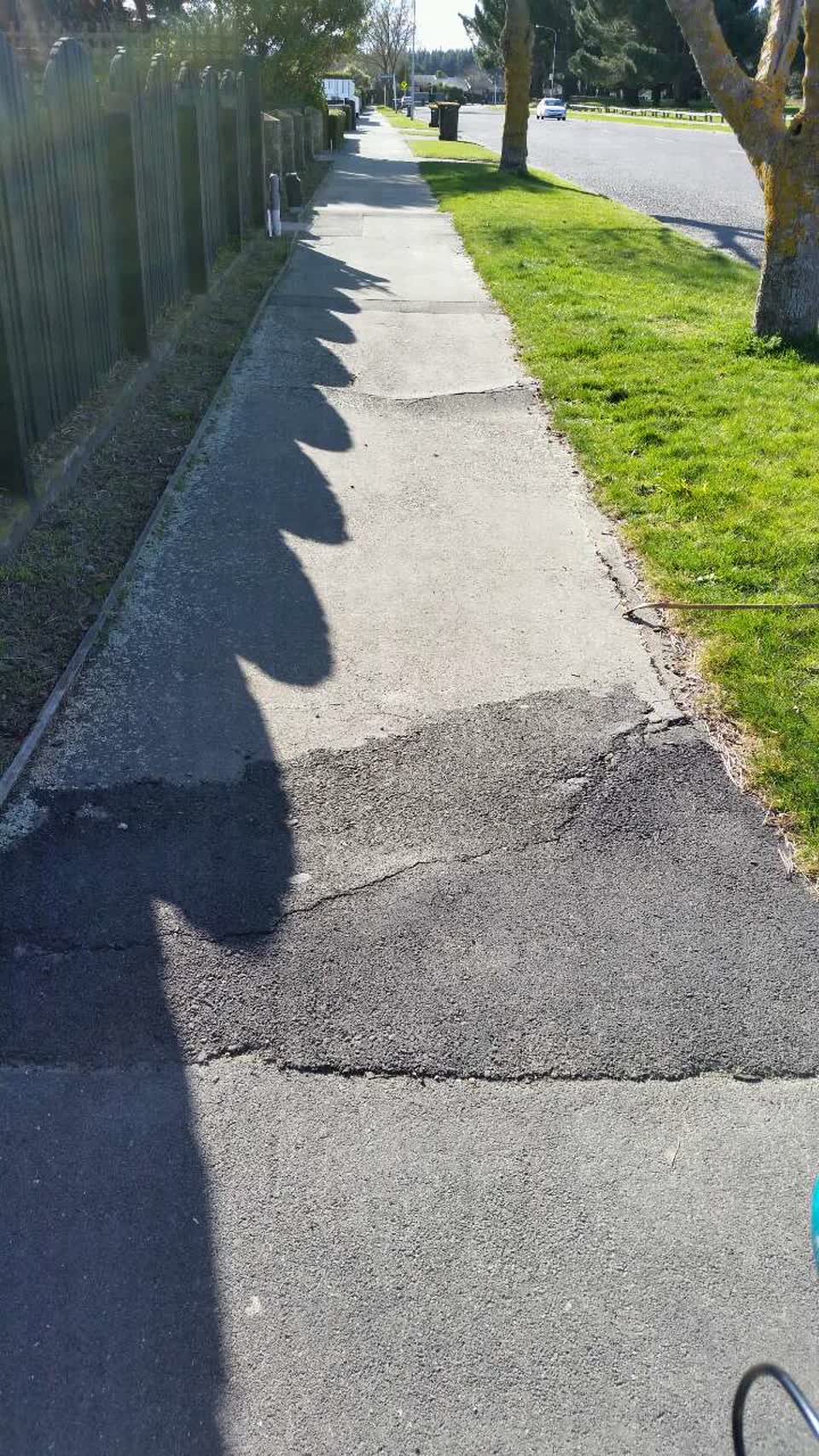 The photograph attached to this roading/streets report