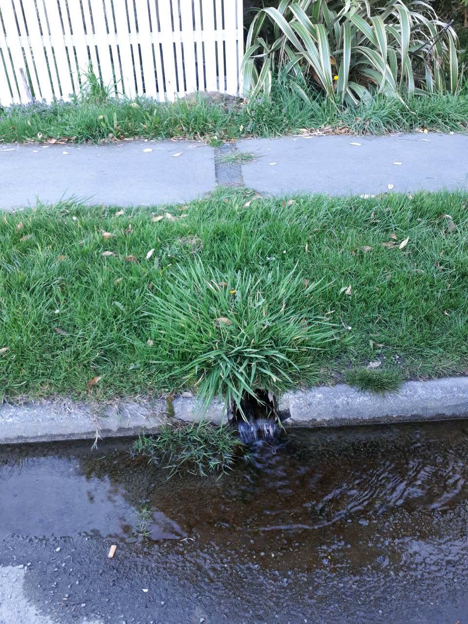 The photograph attached to this wastewater/stormwater report