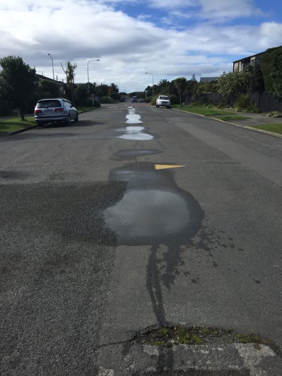 The photograph attached to this roading/streets report