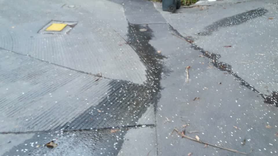 The photograph attached to this wastewater/stormwater report