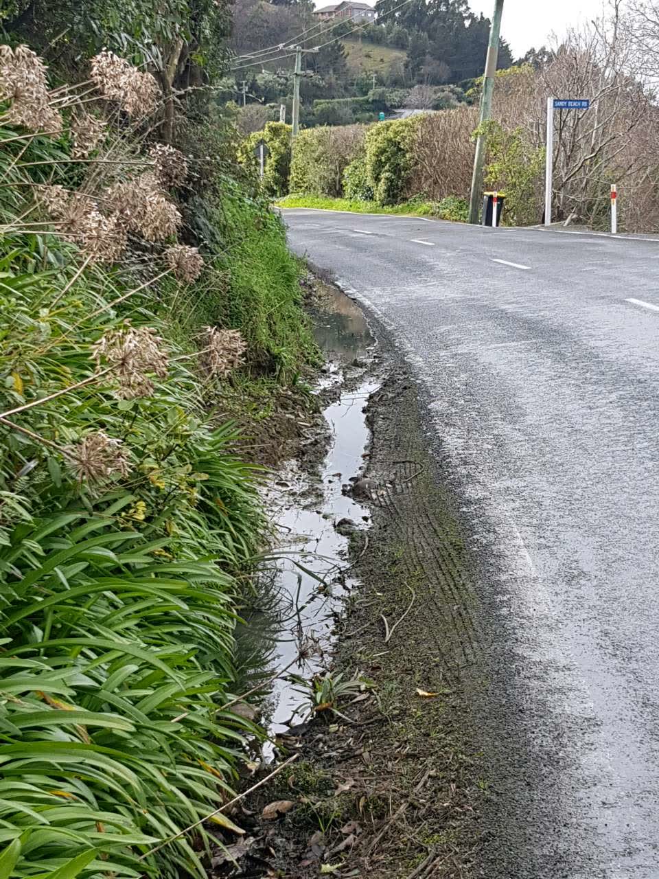 The photograph attached to this flooding report
