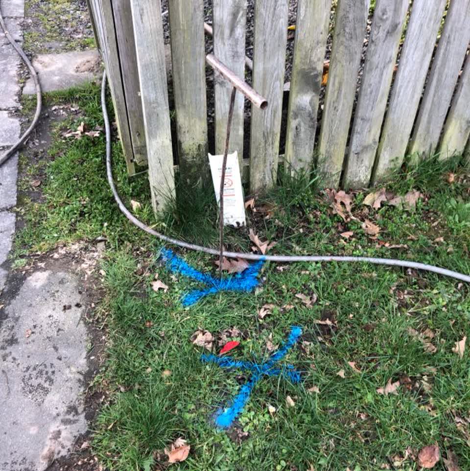 The photograph attached to this wastewater/stormwater report