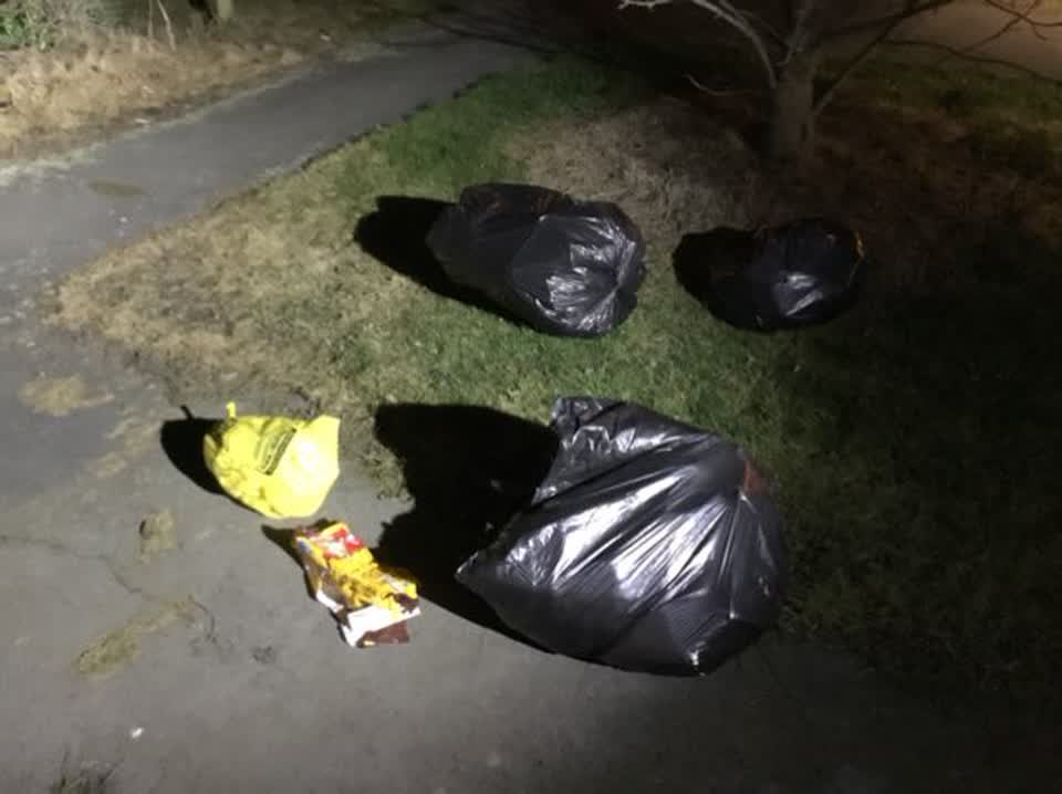 The photograph attached to this rubbish/recycling report