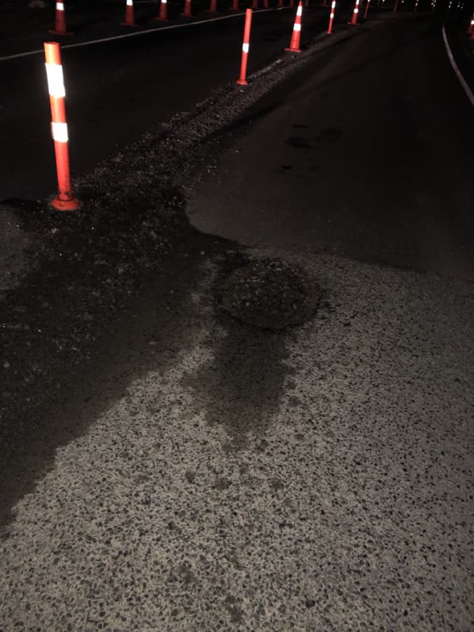 The photograph attached to this roading/streets report