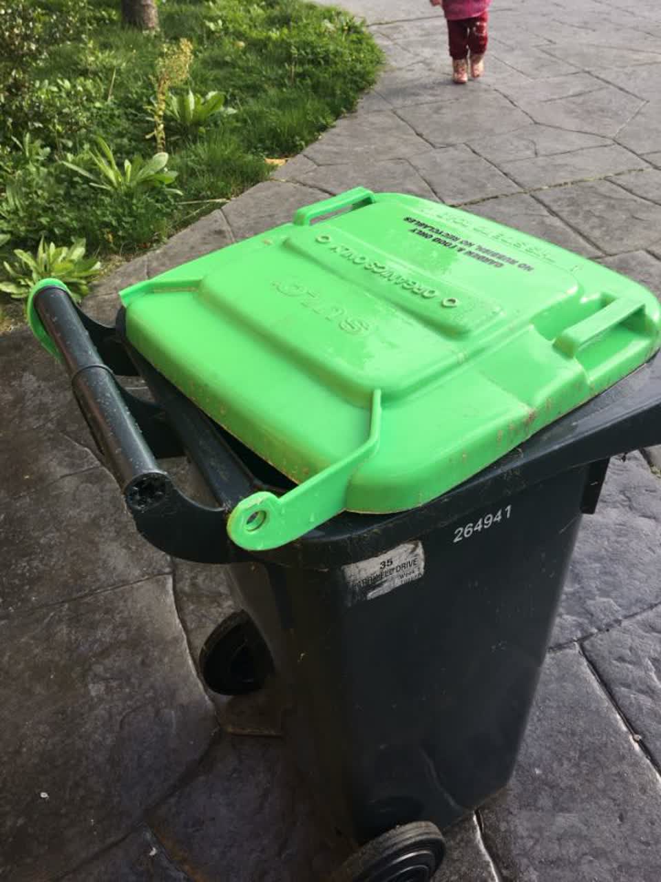 The photograph attached to this rubbish/recycling report