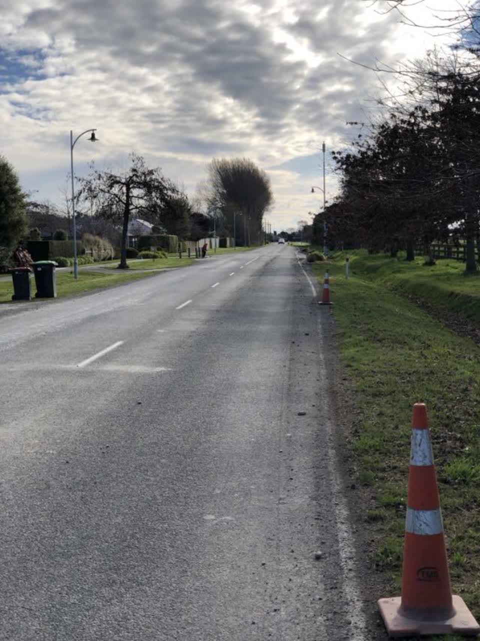 The photograph attached to this roading/streets report