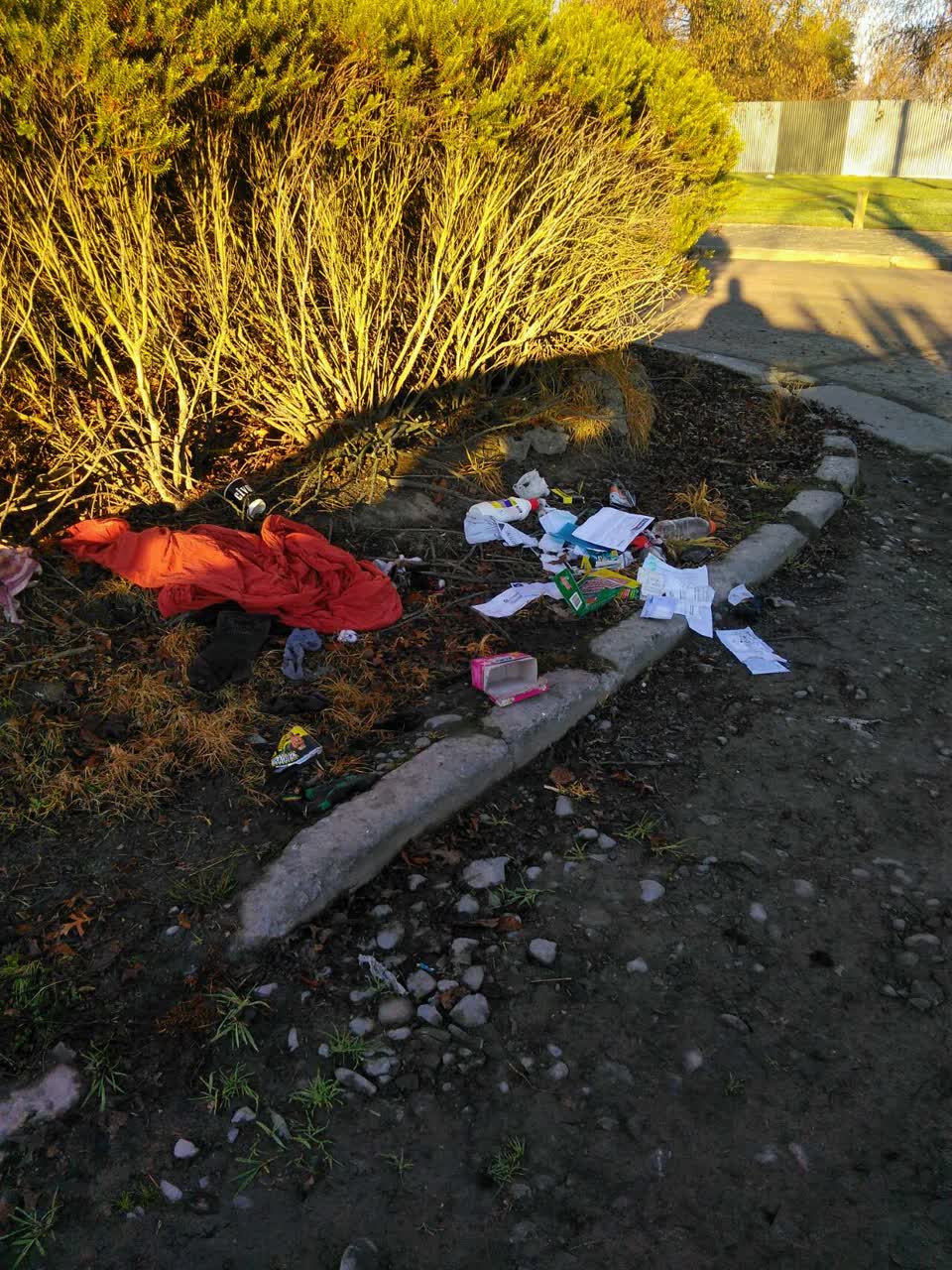 The photograph attached to this rubbish/recycling report