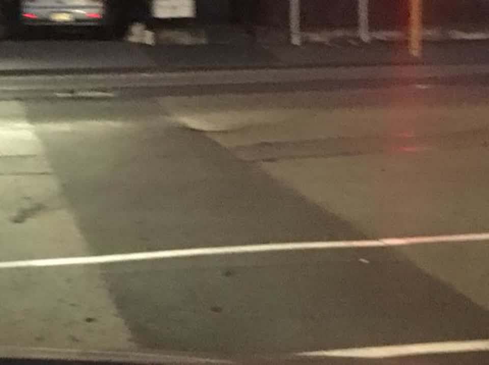 The photograph attached to this roading/streets report