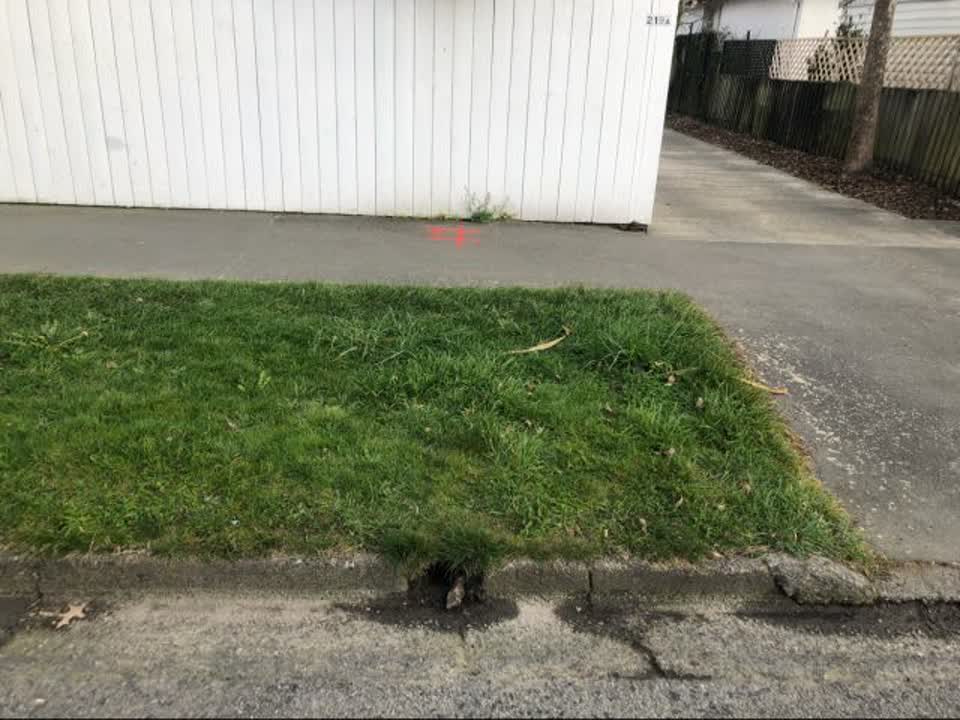The photograph attached to this wastewater/stormwater report