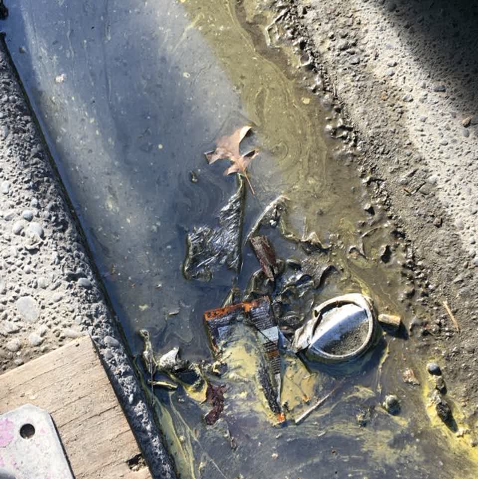 The photograph attached to this wastewater/stormwater report