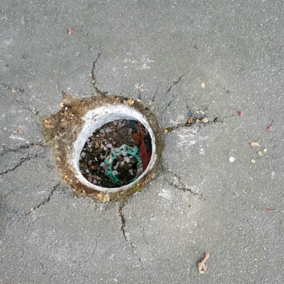 The photograph attached to this roading/streets report