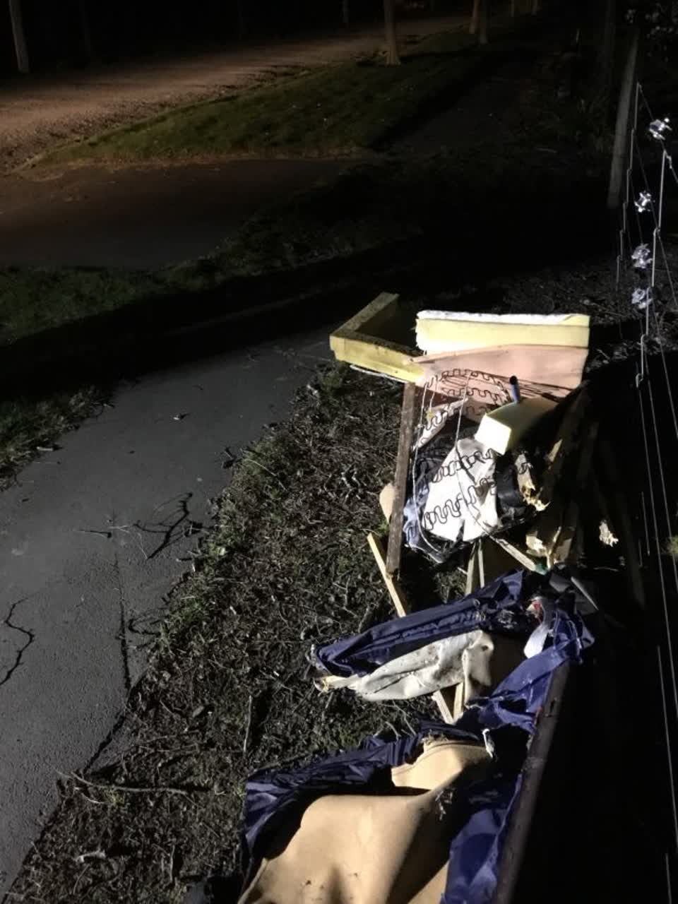 The photograph attached to this rubbish/recycling report