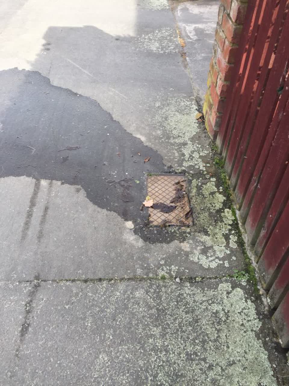 The photograph attached to this flooding report