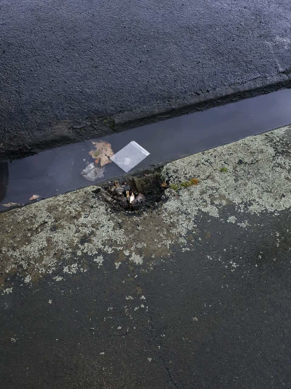 The photograph attached to this roading/streets report