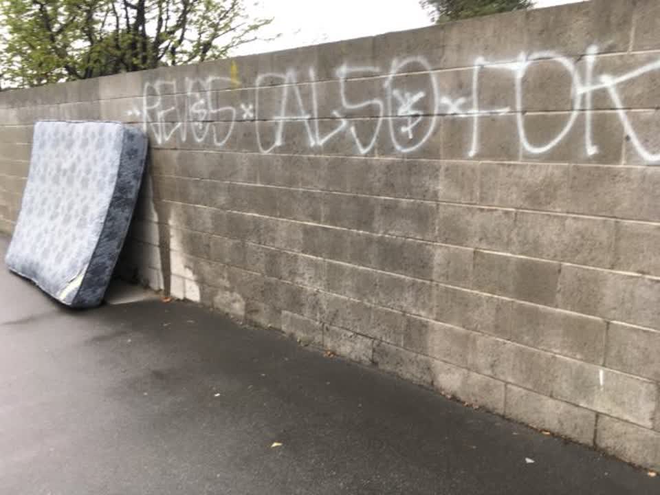 The photograph attached to this rubbish/recycling report