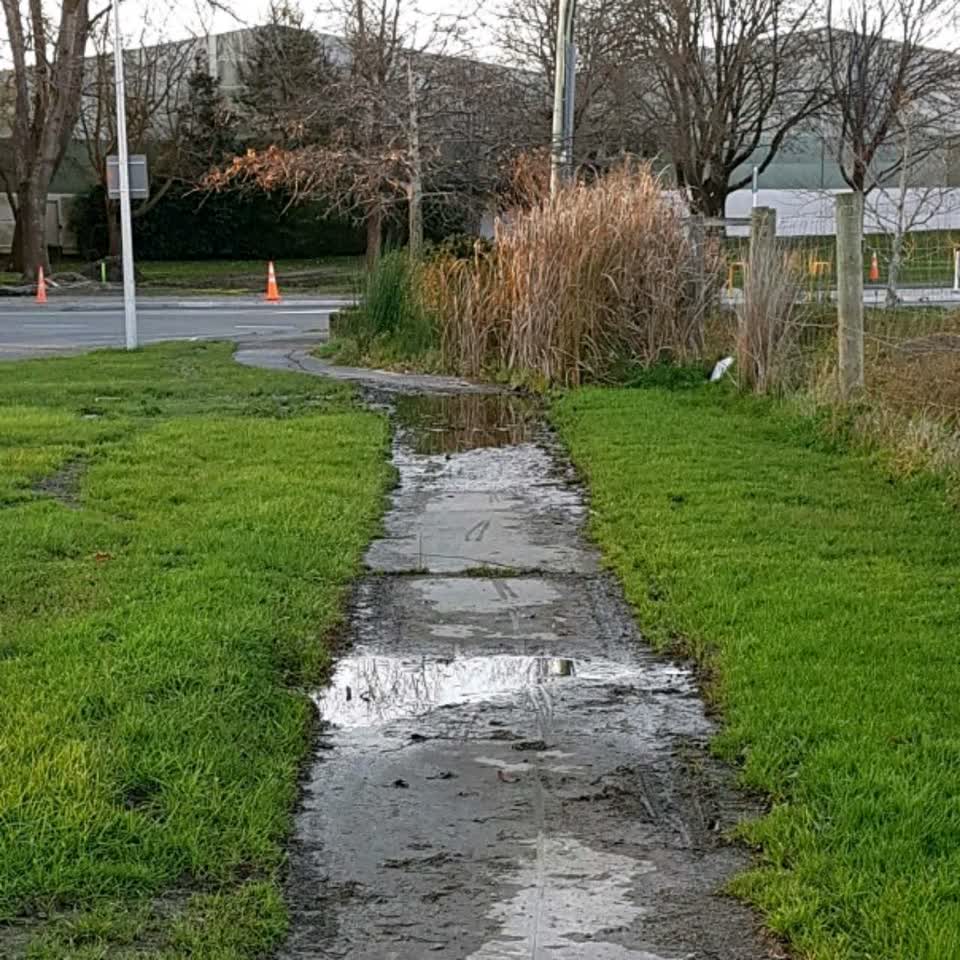 The photograph attached to this flooding report