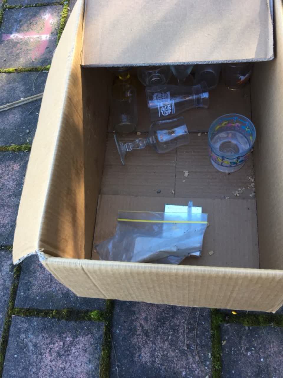 The photograph attached to this rubbish/recycling report