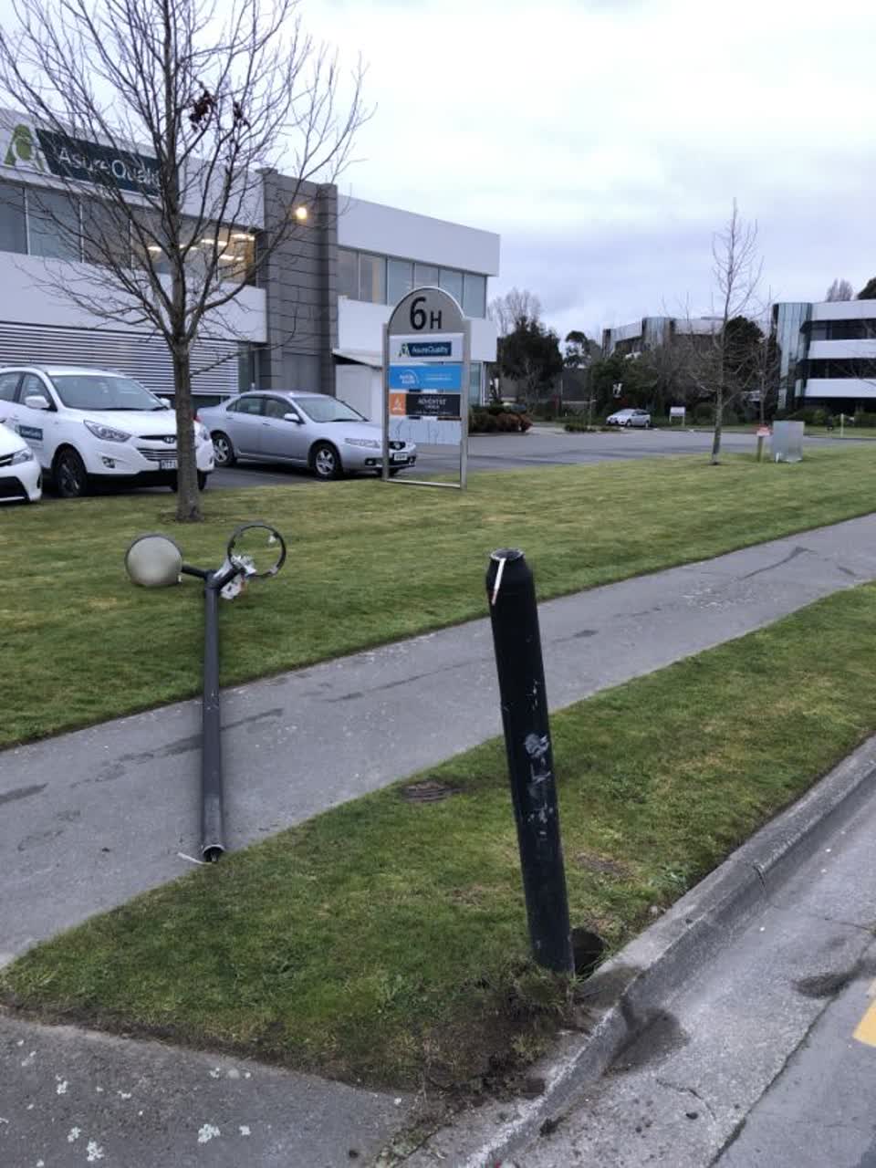 The photograph attached to this roading/streets report