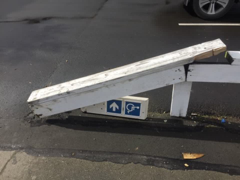 The photograph attached to this roading/streets report