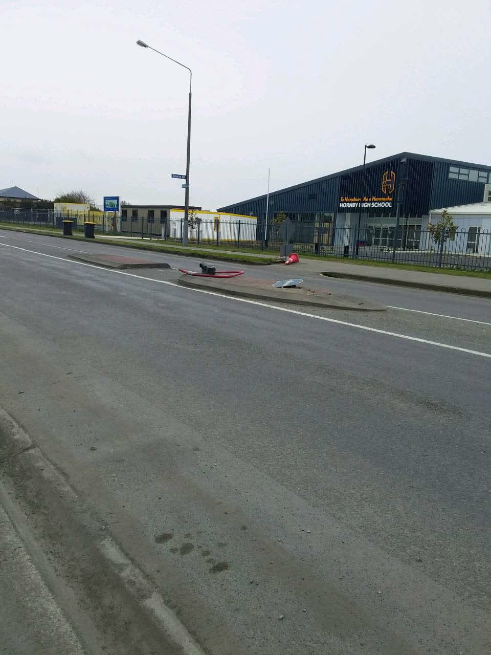 The photograph attached to this roading/streets report