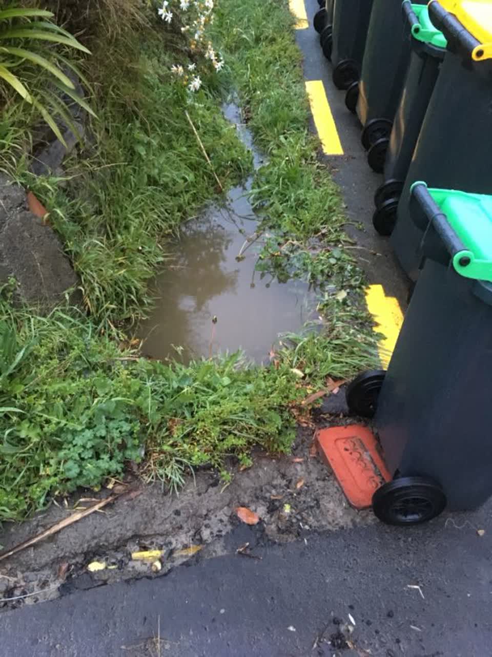 The photograph attached to this wastewater/stormwater report