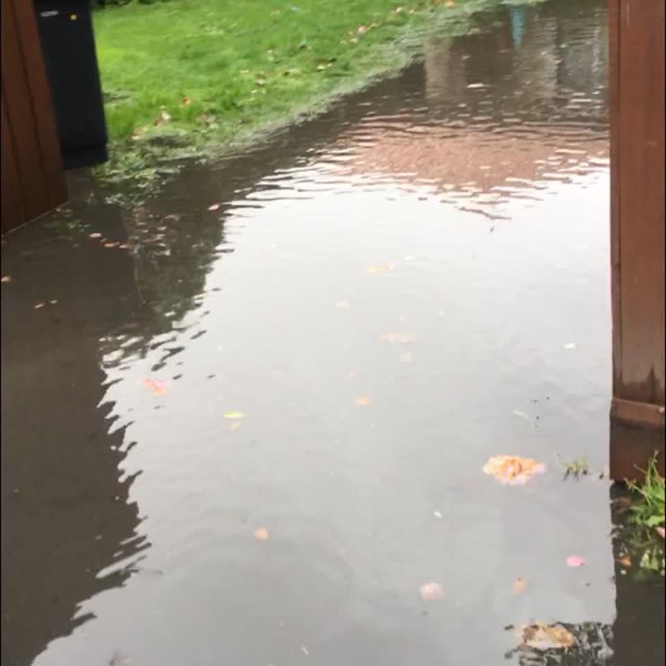 The photograph attached to this flooding report