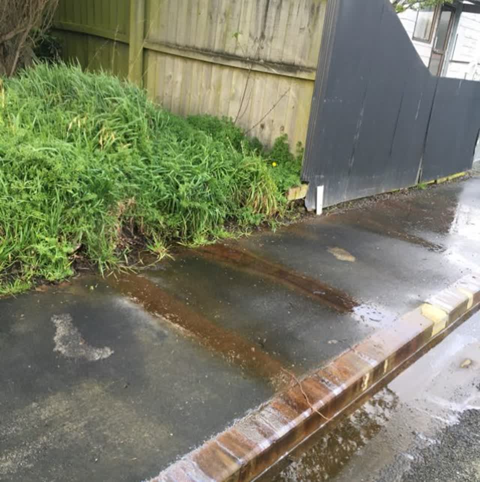 The photograph attached to this water supply report